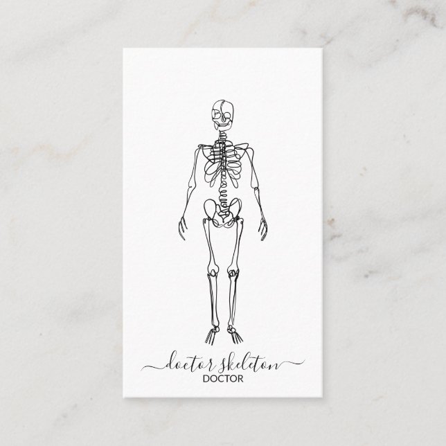 Carte De Visite Skeleton orthopédique (Devant)