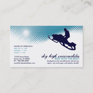 Carte De Visite ski de haute motoneige