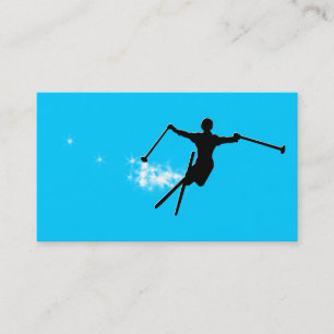 Carte De Visite ski : piste en poudre