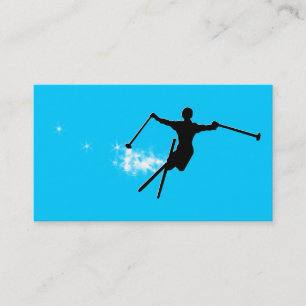 Carte De Visite ski : piste en poudre