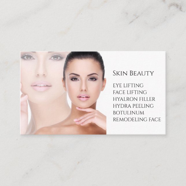 Carte de visite Skincare & Beauty Salon (Devant)