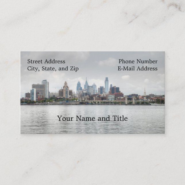 Carte De Visite Skyline Philly 2 (Devant)