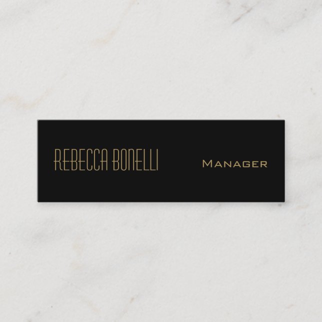 Carte de visite Slim Manager Black Gold (Devant)