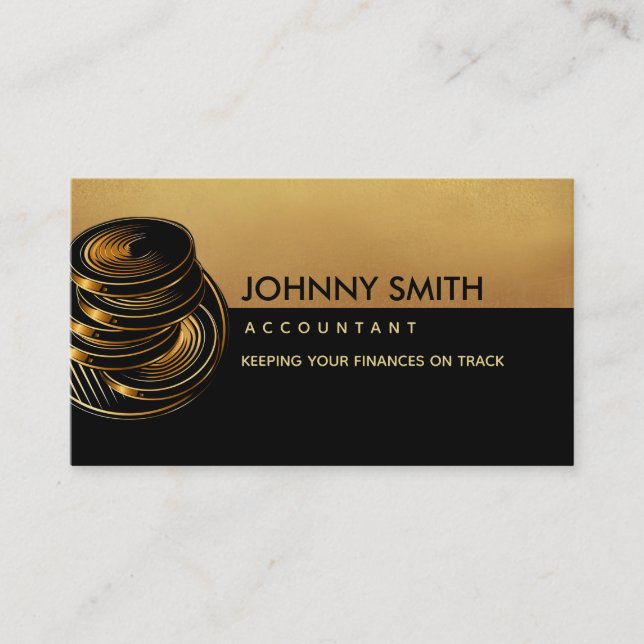 Carte De Visite Slogans comptables (Devant)