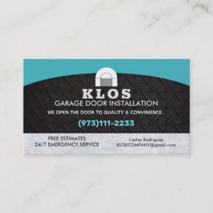 Carte De Visite Slogans de portes de garage