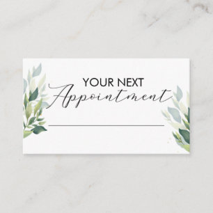 Carte De Visite Small Business Appointment Card Customizable