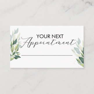 Carte De Visite Small Business Appointment Card Customizable