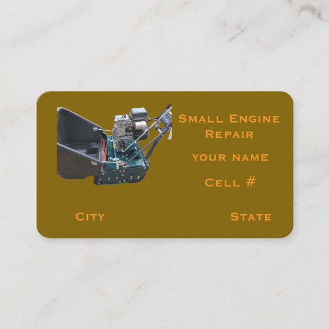 Carte De Visite Small engine Business Card (Devant)