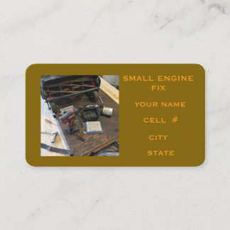 Carte De Visite Small Engine Fix 