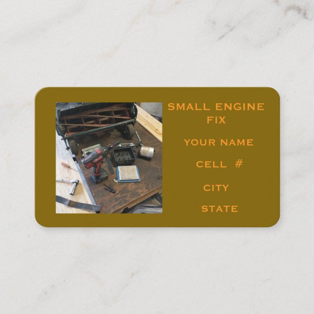 Carte De Visite Small Engine Fix  (Devant)