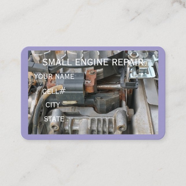 Carte De Visite Small Engine Repair Business Card (Devant)