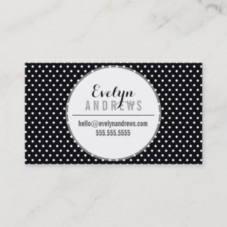 Carte De Visite SMART SIMPLE SPOT mini pochette point gras noir bl
