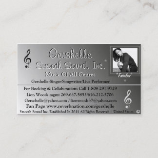 Carte De Visite Smooth Sound, Inc.