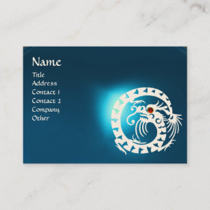 Carte De Visite SNAKE DRAGON SAPPHIRE bleu blanc rouge