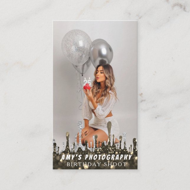 Carte De Visite Snapping Moments spéciaux Anniversaire Photographe (Devant)