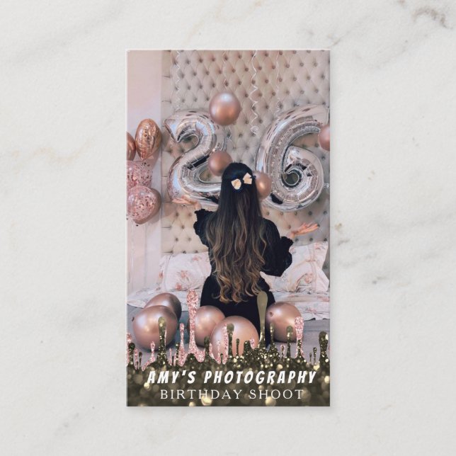 Carte De Visite Snapping Moments spéciaux Anniversaire Photographe (Devant)