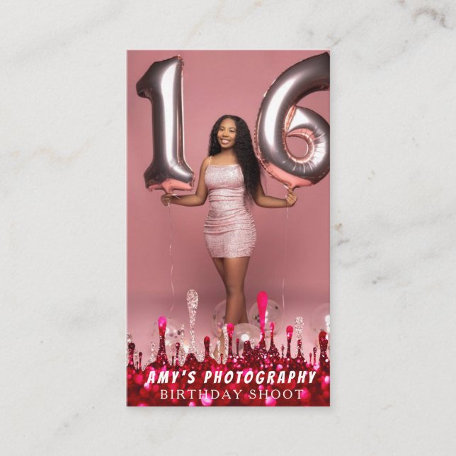 Carte De Visite Snapping Moments spéciaux Anniversaire Photographe (Devant)