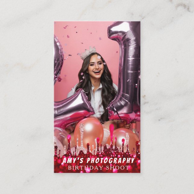 Carte De Visite Snapping Moments spéciaux Anniversaire Photographe (Devant)