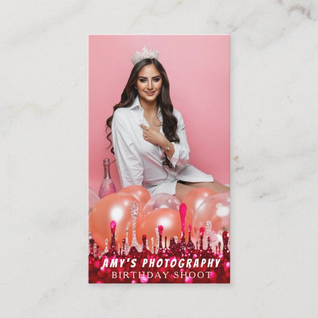 Carte De Visite Snapping Moments spéciaux Anniversaire Photographe (Devant)