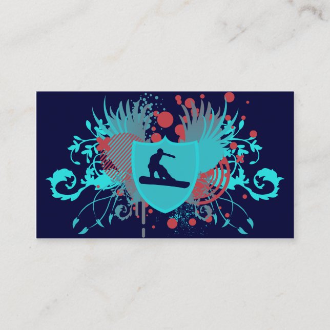 Carte De Visite snowboard haute-fidélité (Devant)