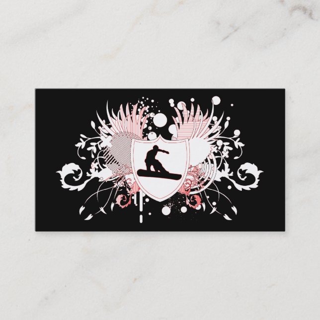 Carte De Visite snowboard hi-fi (Devant)