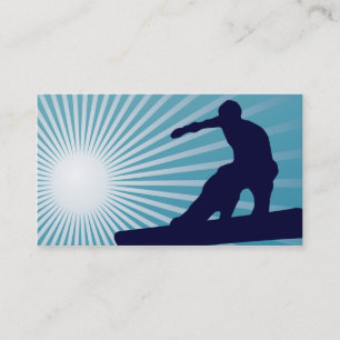 Carte De Visite snowboarding extrèmement haut