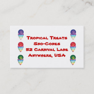 Carte De Visite    snowconessno cones pour votre entreprise estiva