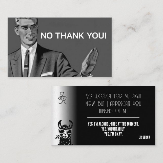 Carte de visite Sober Life (Devant / Derrière)