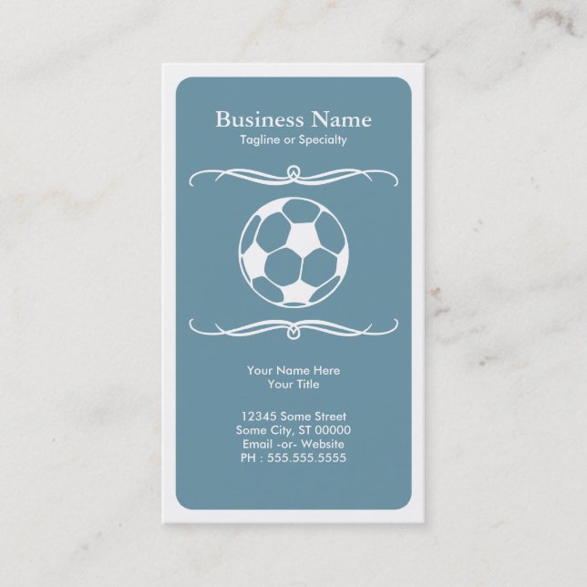 Carte De Visite soccer (Devant)