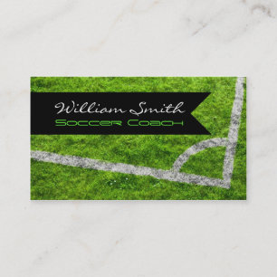 Carte De Visite Soccer coach business card