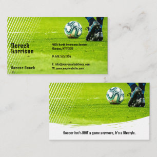 Carte De Visite Soccer Football Sports Coach