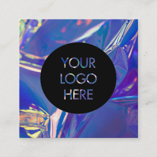 Carte de visite social de médias d'hologramme