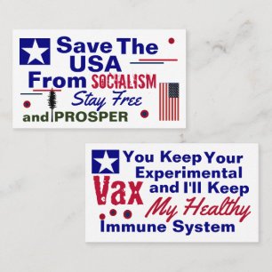 Carte De Visite Socialisme immunitaire