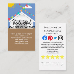 Carte De Visite société d' enlèvement des terres de la mine house