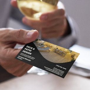 Carte De Visite Société de conception de terrasse et de patio