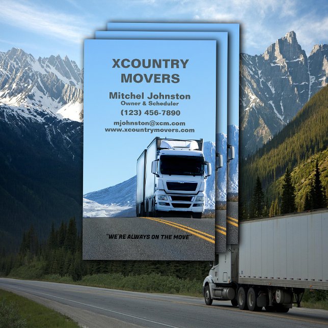 Carte De Visite Société de déplacement et de stockage (Créateur téléchargé)