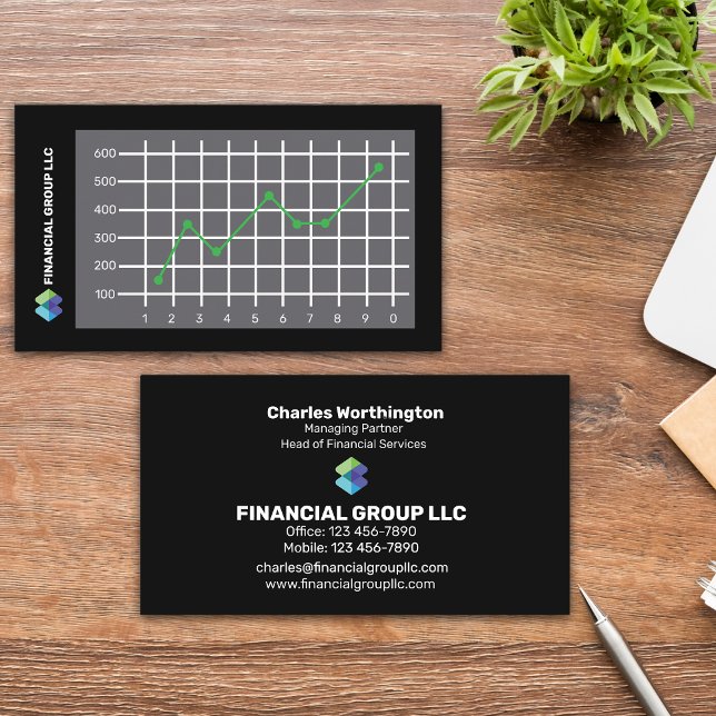 Carte De Visite Société de groupe financier (Créateur téléchargé)