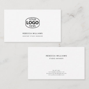 Carte De Visite Société de logo moderne Employés sur mesure