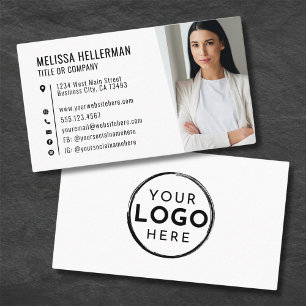 Carte De Visite Société de Photographie Minimaliste Professionnell