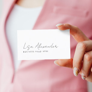 Carte De Visite Société de rédaction manuscrite de nom Blanc