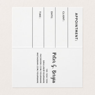 Carte De Visite Société de rendez-vous Société de logo d'ident