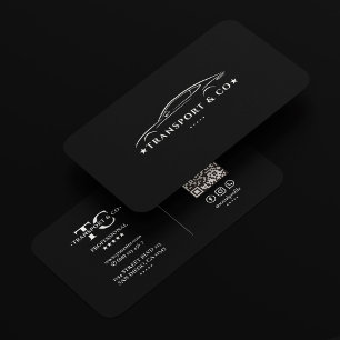 Carte De Visite Société de transport de conducteur de voiture auto
