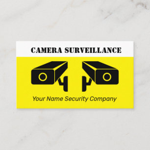 Carte De Visite Société de vidéosurveillance de caméras de sécurit