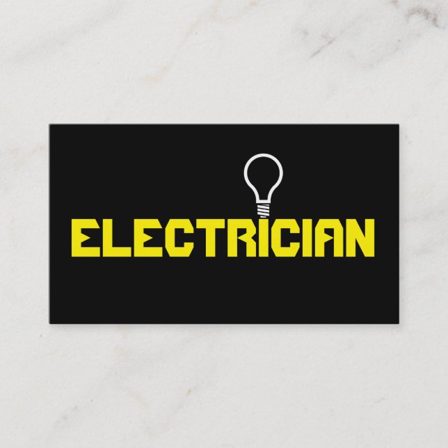 Carte De Visite Société d'électricité électrique moderne (Devant)