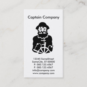 Carte De Visite société faite sur commande de capitaine