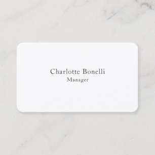 Carte De Visite Soie de qualité professionnelle minimaliste modern