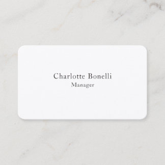 Carte De Visite Soie de qualité professionnelle minimaliste modern
