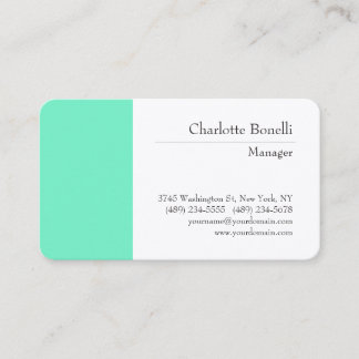 Carte De Visite Soie de qualité professionnelle minimaliste modern