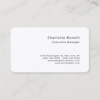 Carte De Visite Soie de qualité professionnelle minimaliste modern