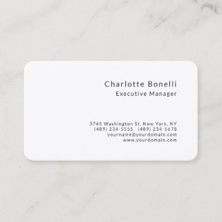 Carte De Visite Soie de qualité professionnelle minimaliste modern